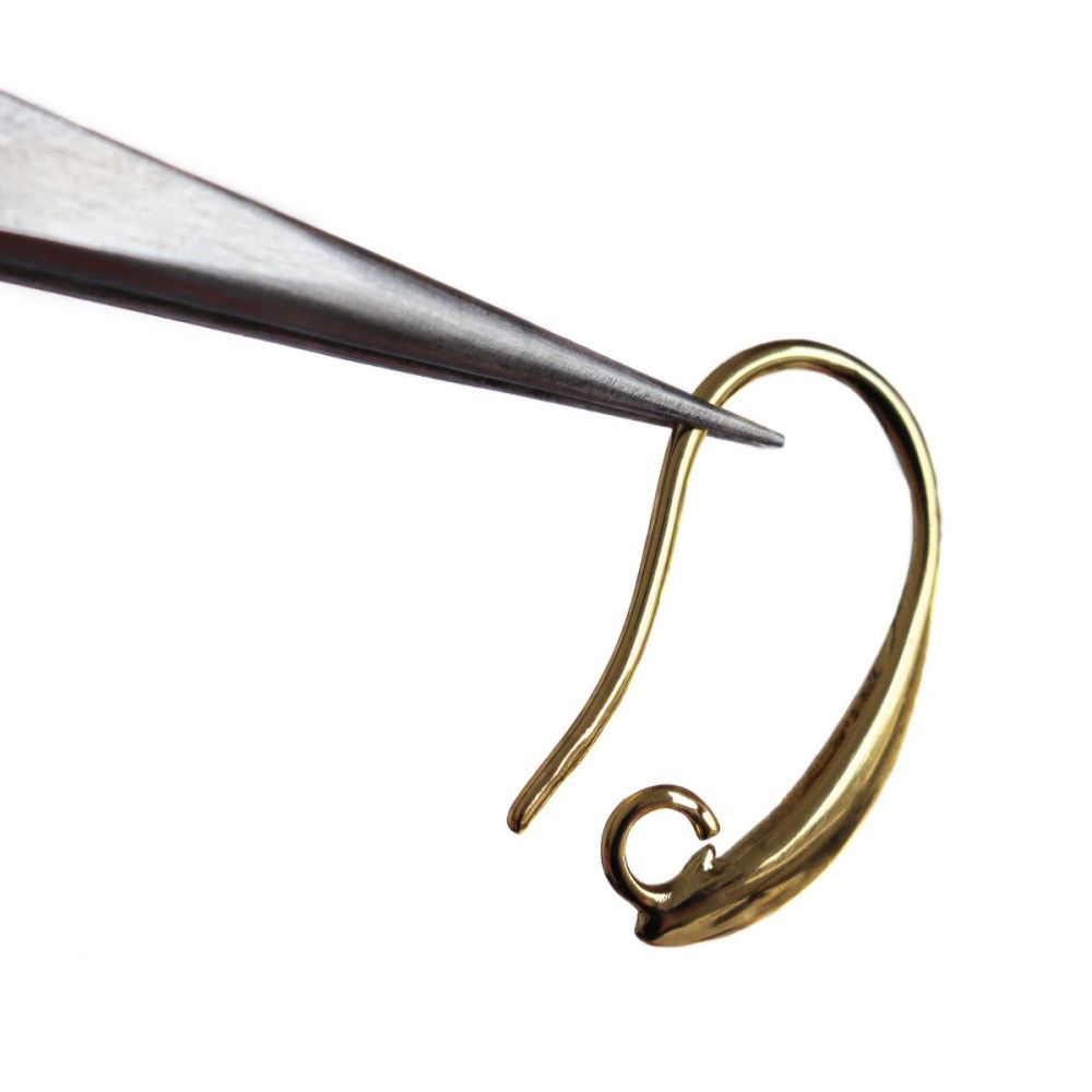 швензы "ласкари", позолота, 19x10x2 мм 