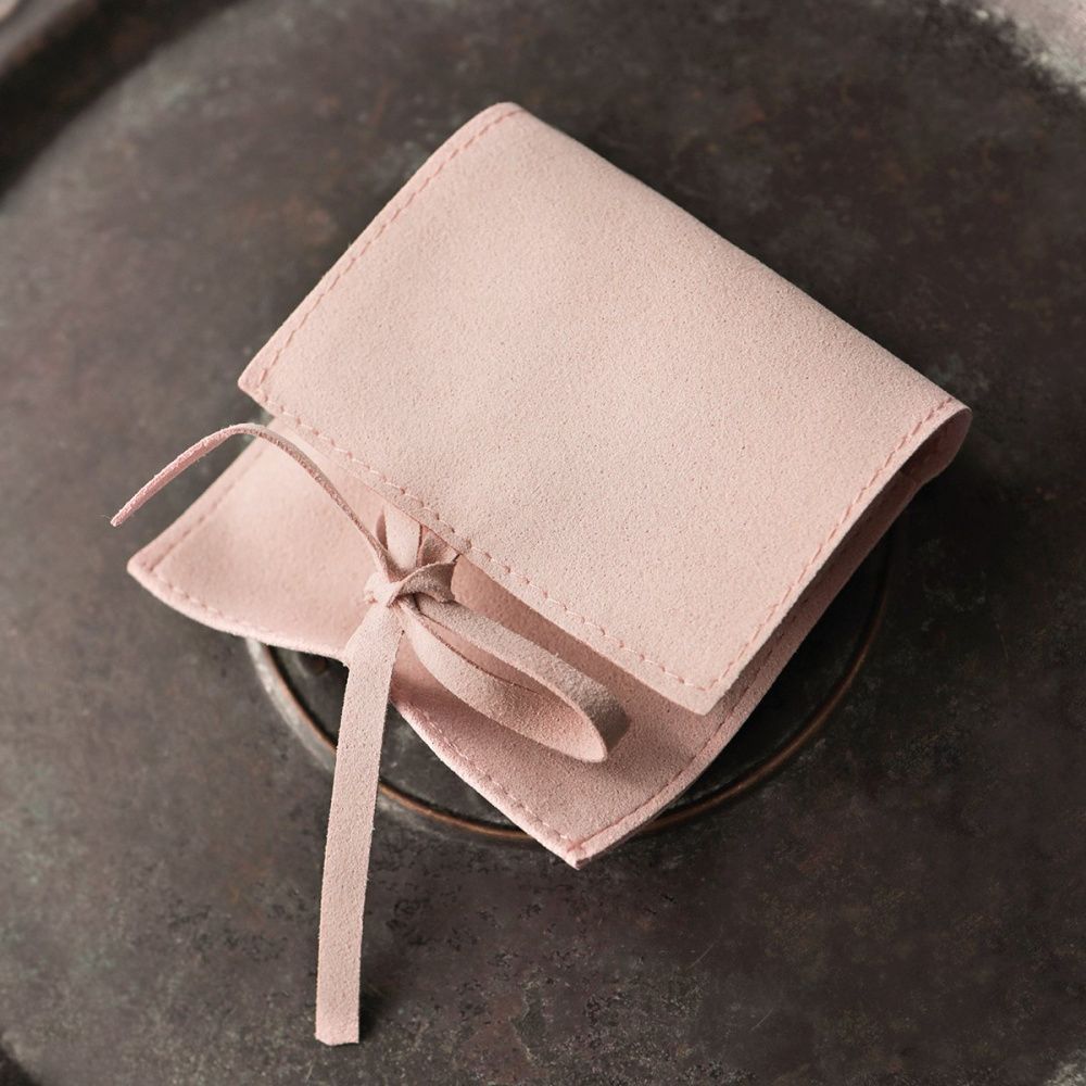 конверт для украшений, микрофибра, цвет карамельный, 80х80 мм