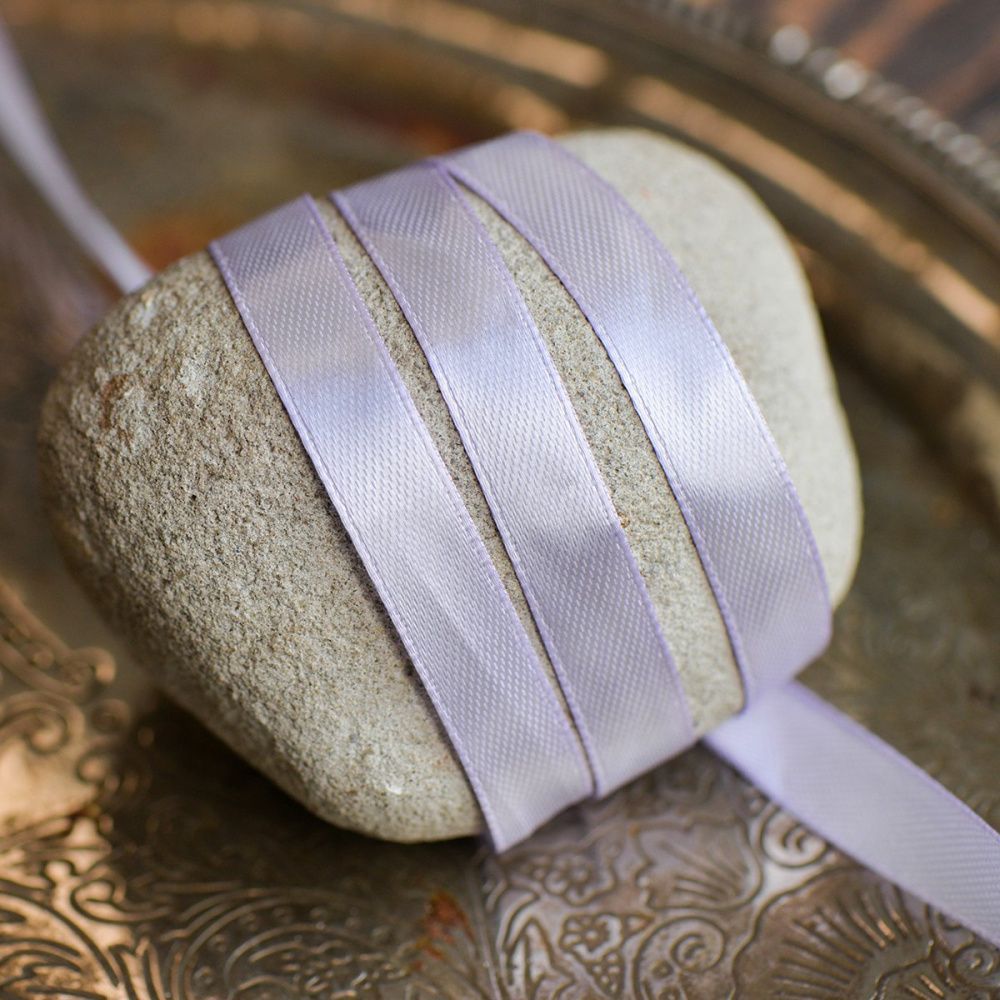лента, атлас, цвет сиреневый светлый, ширина 10 мм ленты