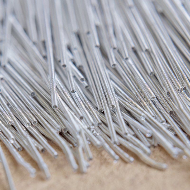 канитель мягкая, цвет серебро, 1 мм