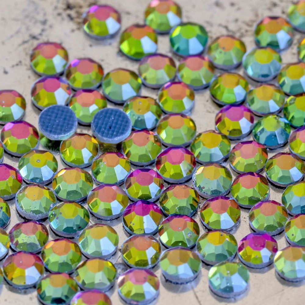 стразы термоклеевые горячей фиксации dmc, радужный ав, ss16