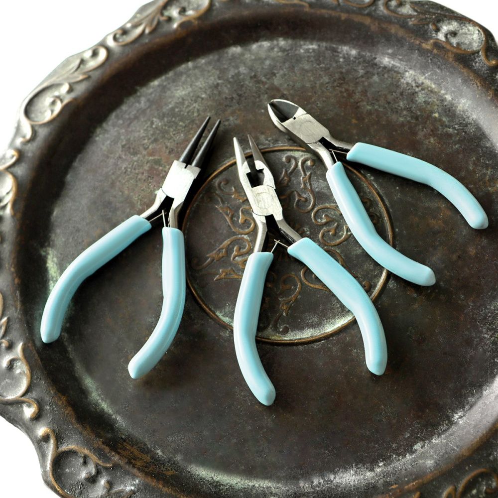 инструмент, набор, голубые ручки, 3 шт