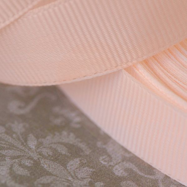 лента репсовая, цвет светлый персиковый, ширина 20 мм ленты