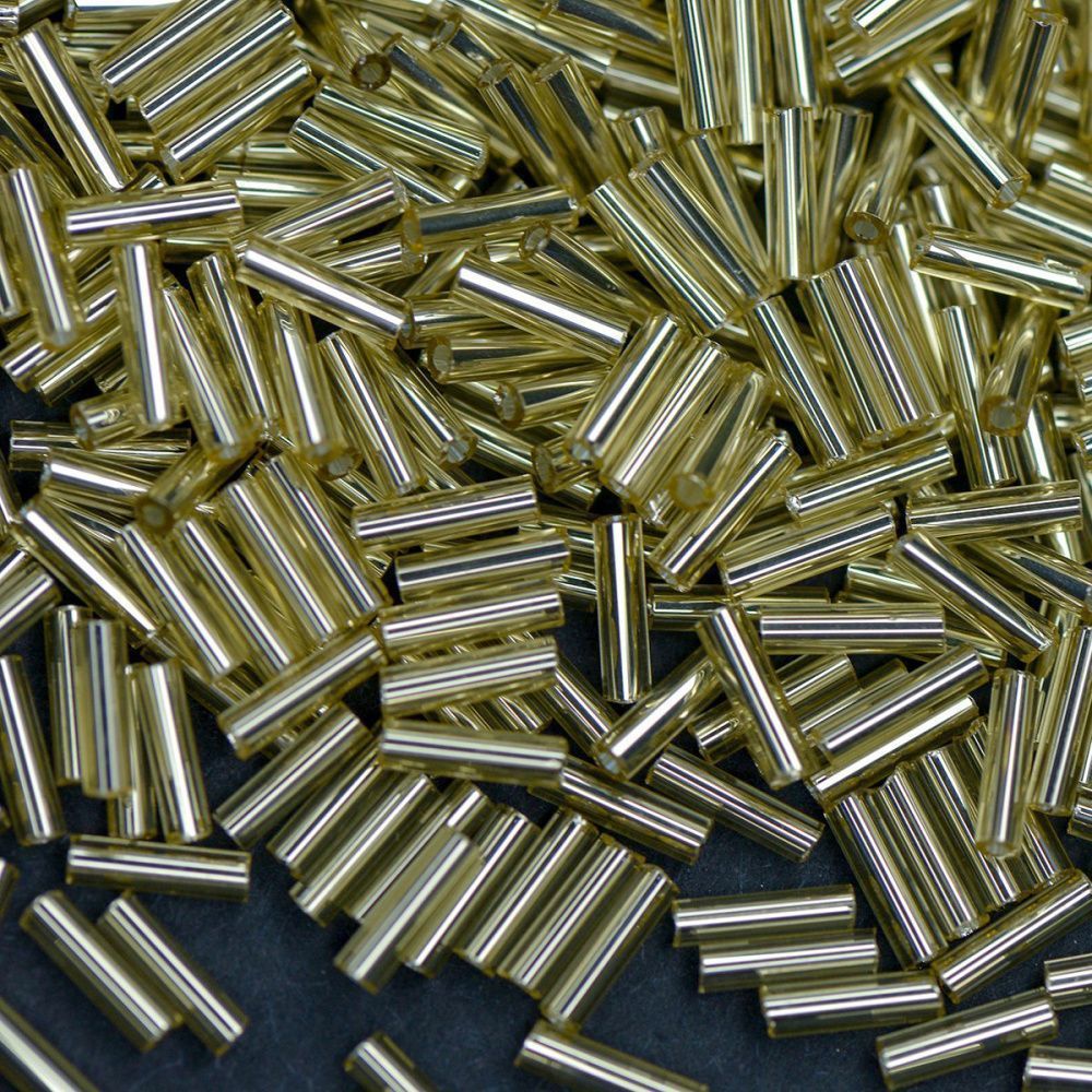 бисер "радуга", стеклярус, цвет св. золото/серебряный (уп 7 г)