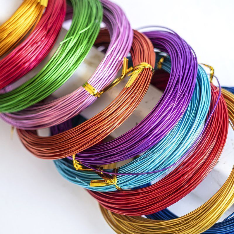 проволока алюминиевая, цветовой микс, 1 мм