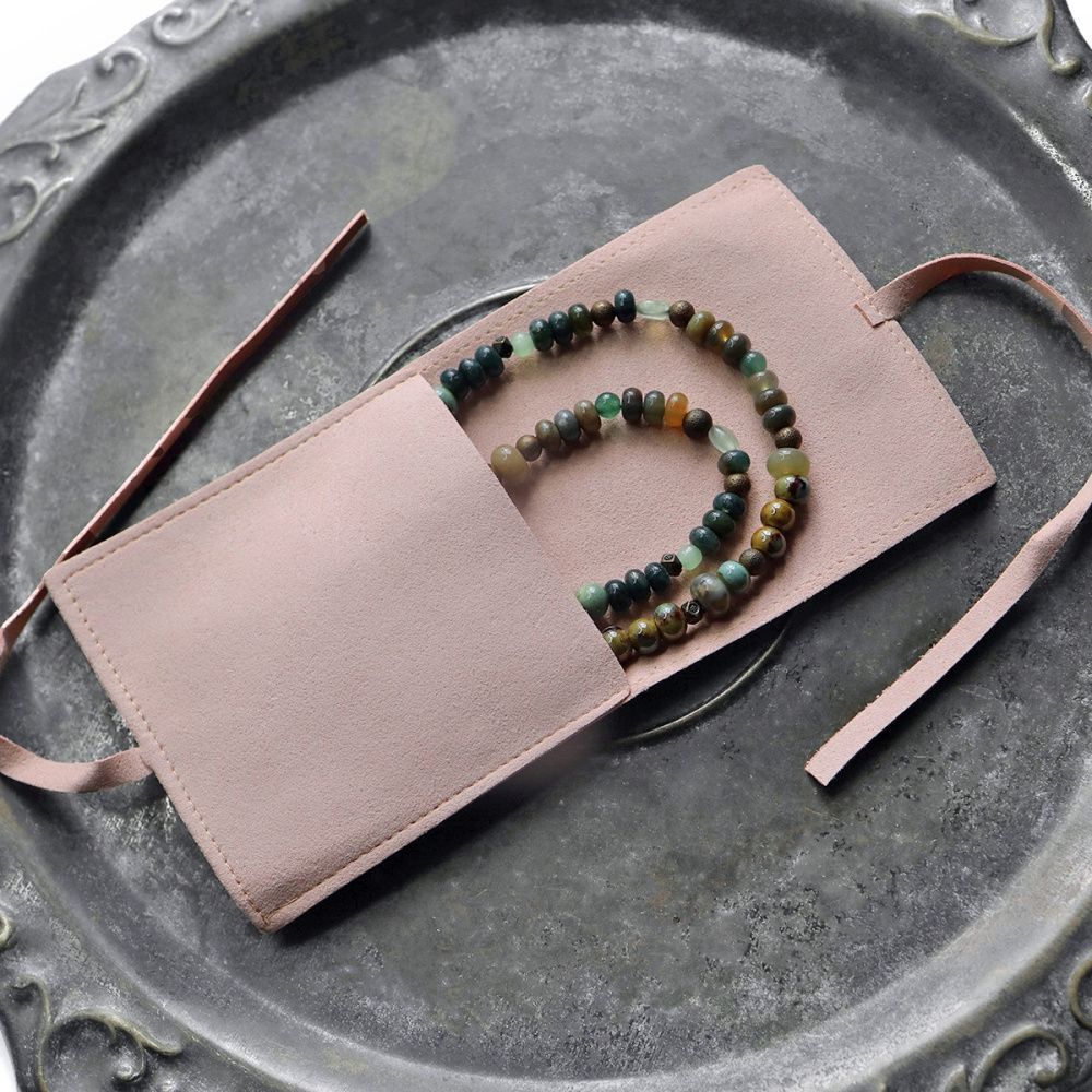 конверт для украшений, микрофибра, цвет розовый, 80х80 мм