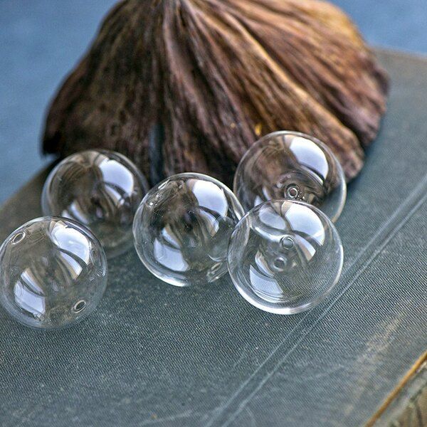 бусина, лэмпворк "шар", прозрачный, 30 мм