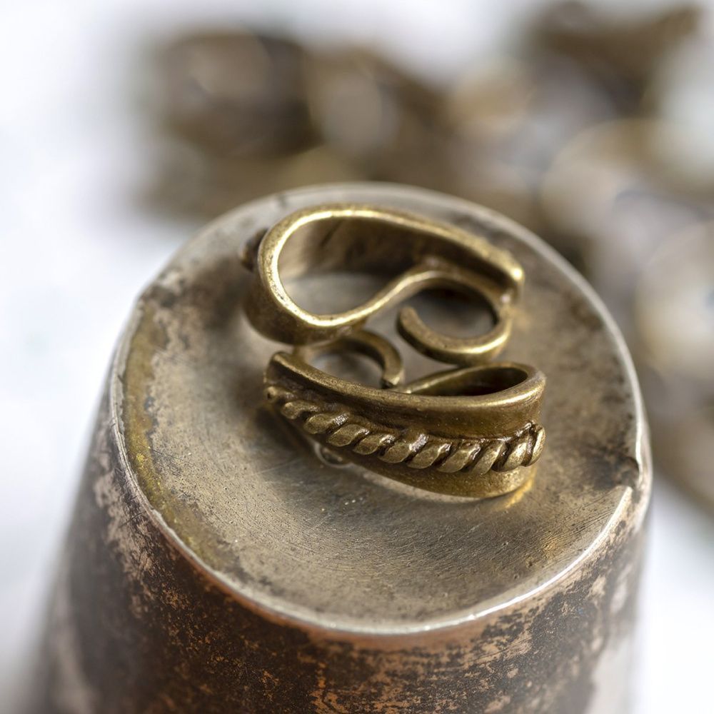 бейл "хеликс", цвет античная бронза, 13x7x6 мм