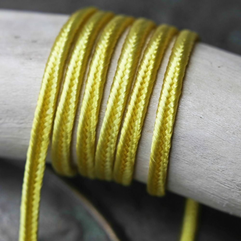 сутаж, цвет  канареечно-желтый, 2 мм