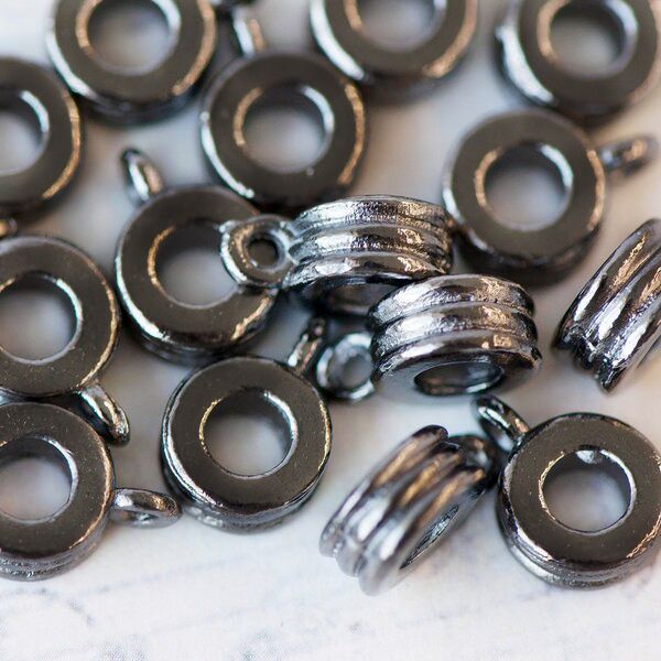 бейл "бублик", цвет черный, 9х12х4 мм