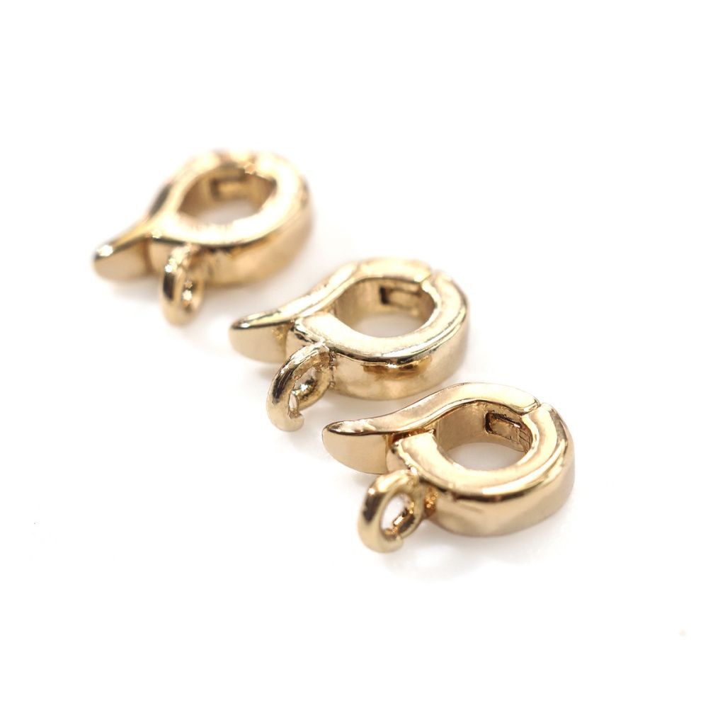 бейл "ронд", с защелкой, позолота, 8x5.5x2 мм