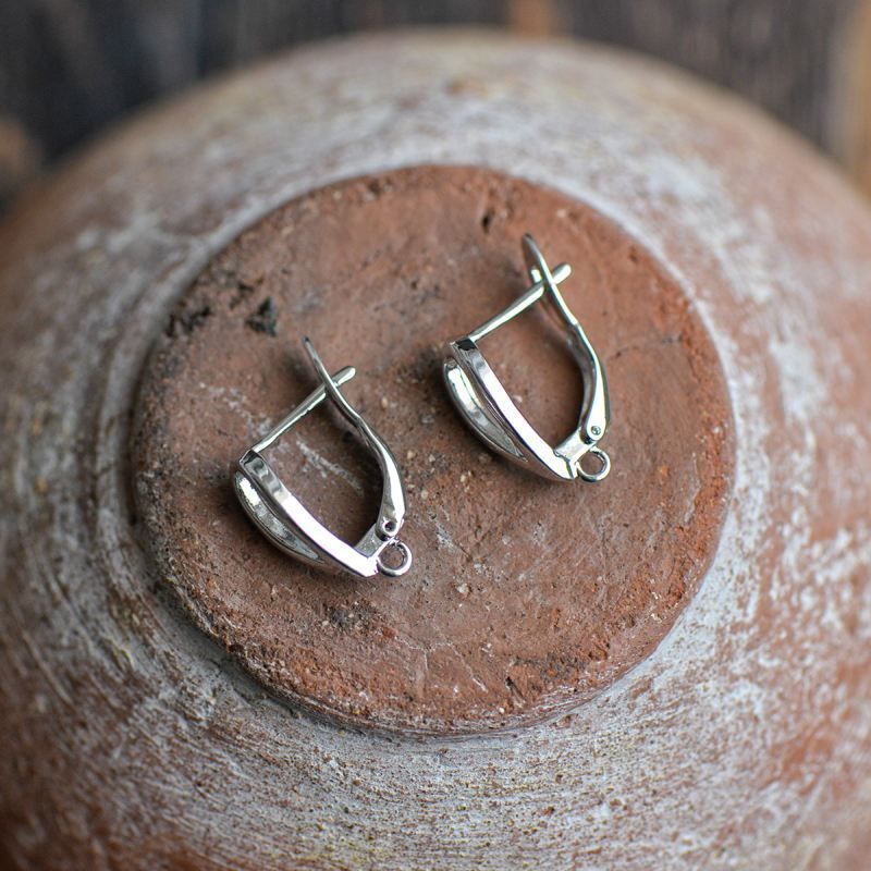 швензы "петля", покрытие платиной, 19x13.5x6 мм 