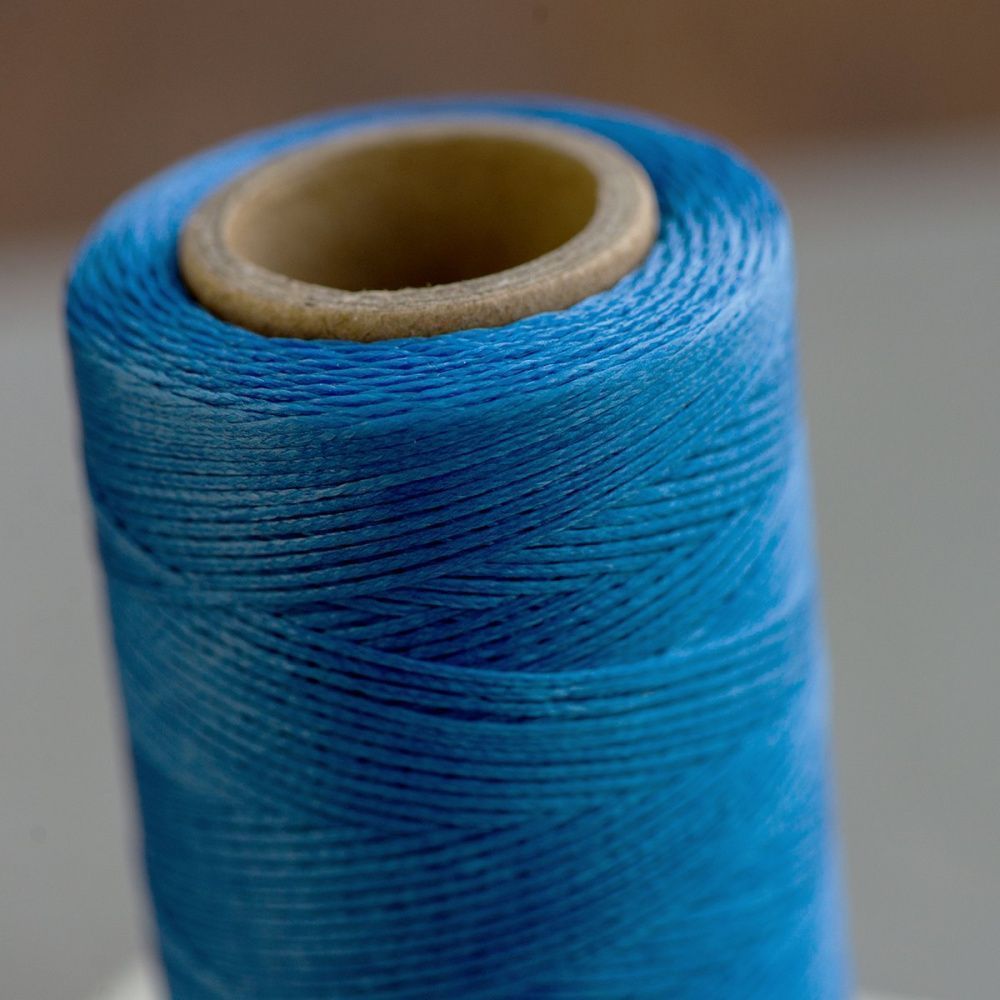 шнур вощеный, цвет синий, 1х0.3 мм