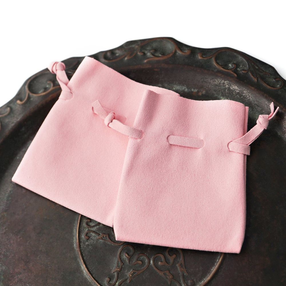 мешочек для украшений, микрофибра, цвет розовый, 10x8 см