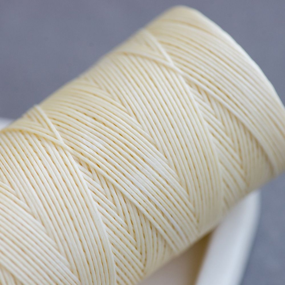 шнур вощеный, цвет сливочный, 1х0.3 мм