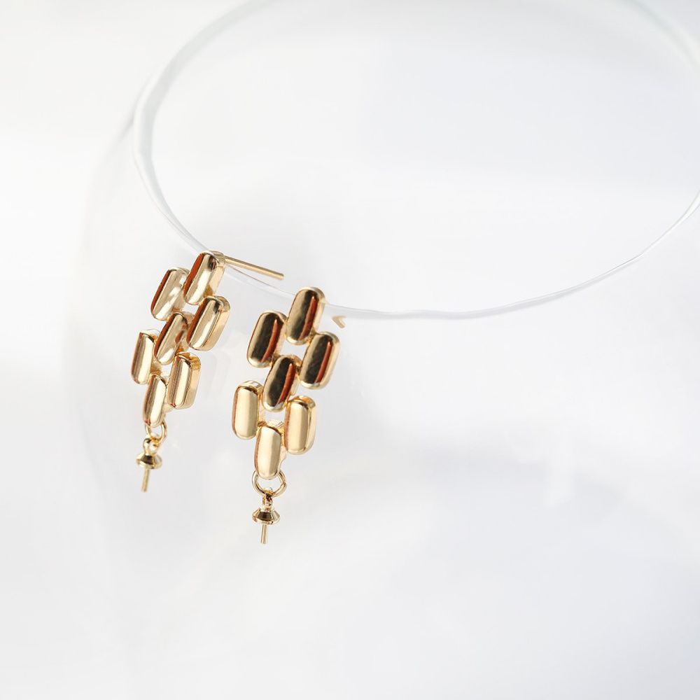 пуссеты "монга", позолоченные, 28x9 мм