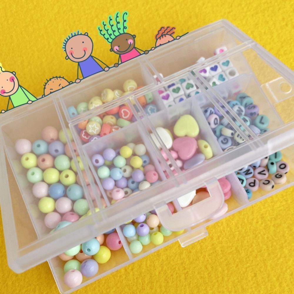 набор бусин в органайзере "агата"