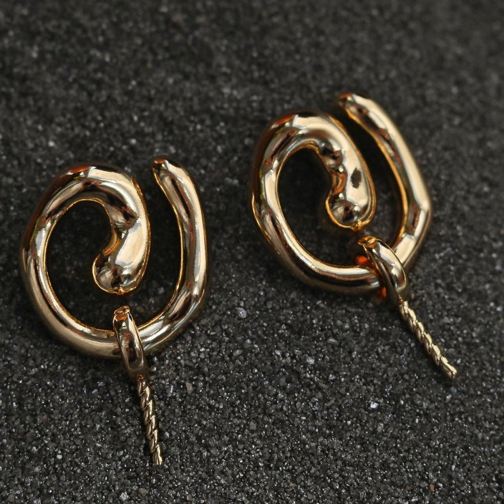 пуссеты "вортекс", позолоченные, 22 мм