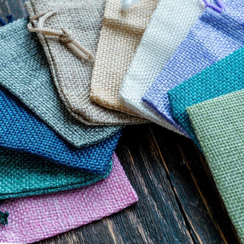 мешочек холщовый, цветовой микс, 90х70 мм