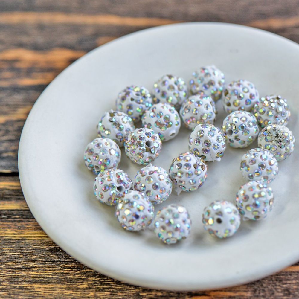 бусина "шамбала" 12, цвет радужный, 12 мм