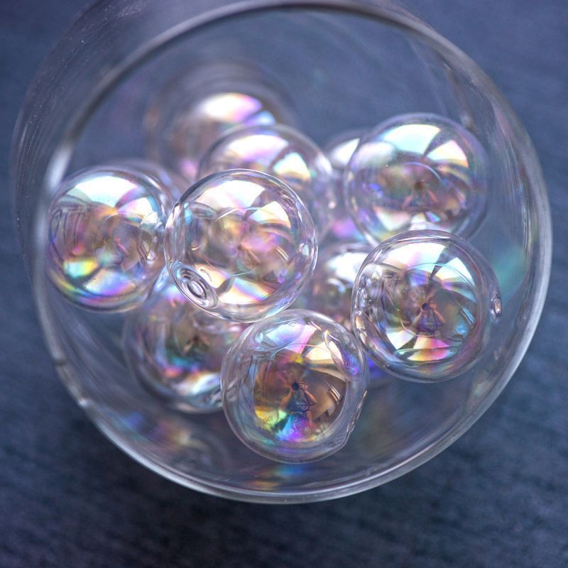 бусина, лэмпворк "шар", прозрачный ав, 25 мм