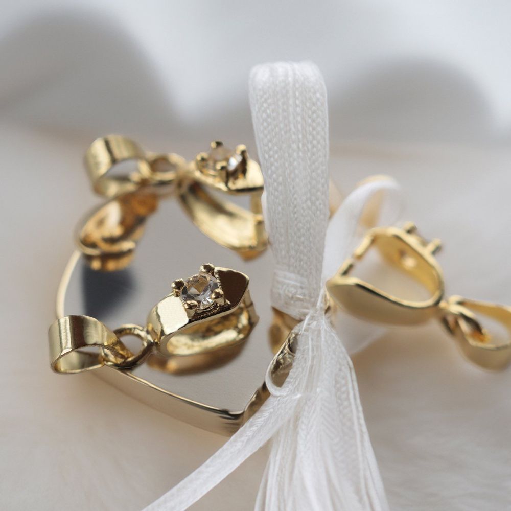 бейл "старлет", цвет золото, 12x3 мм