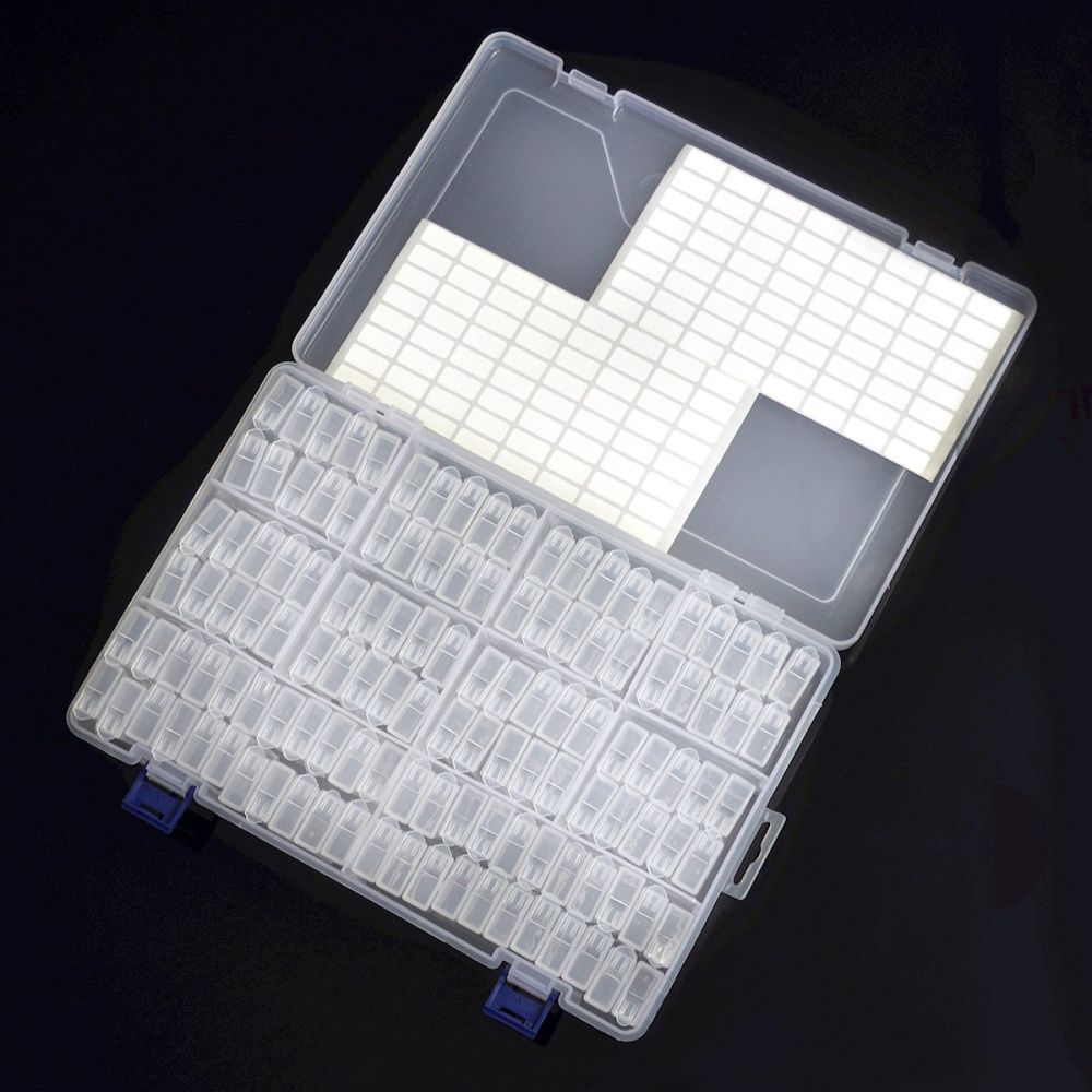 органайзер для бусин и фурнитуры, 124 контейнера