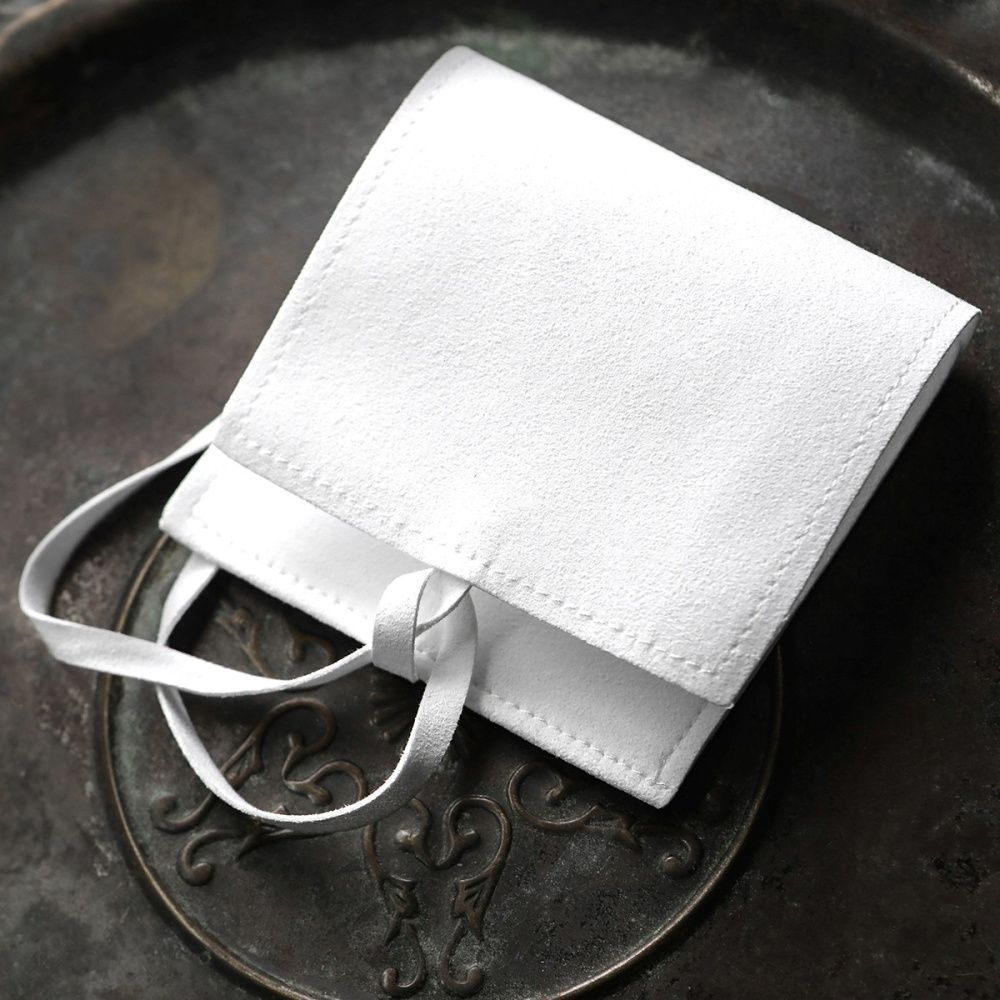 конверт  для украшений, микрофибра, цвет белый, 80х80 мм