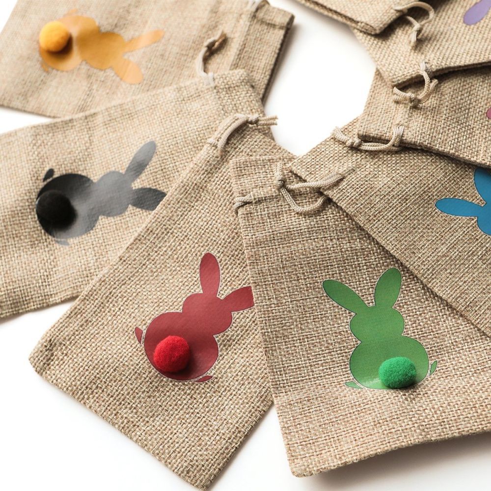 мешочек холщовый с принтом, цветовой микс, 150х100 мм