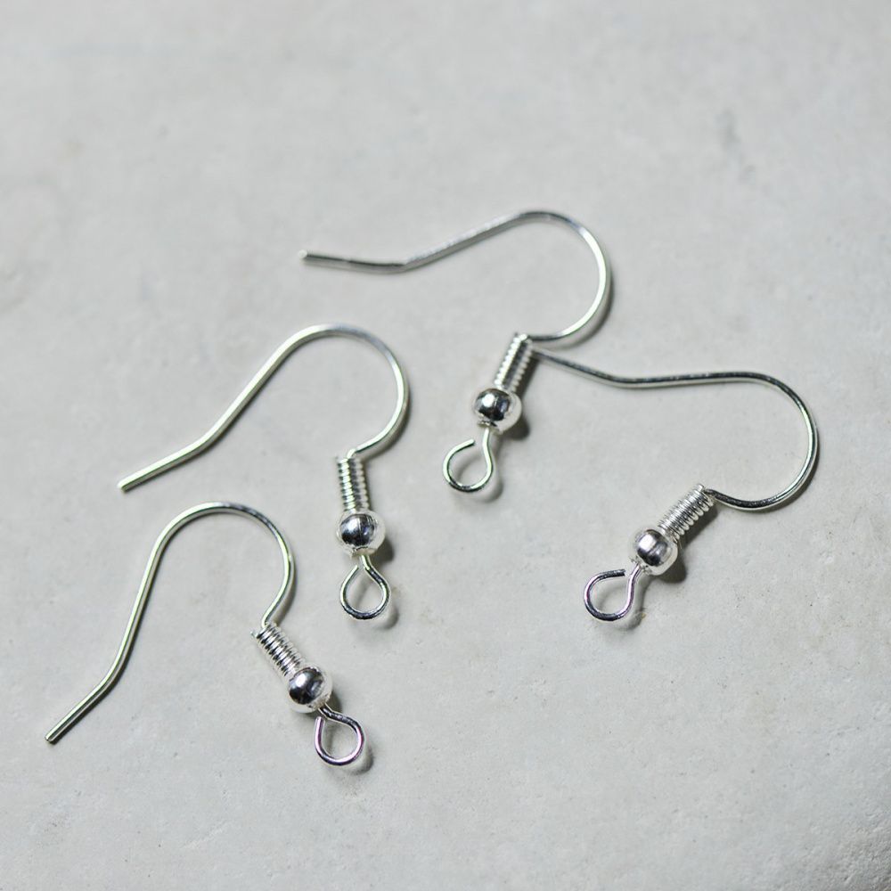 швензы "шарик", цвет серебро, 20х19 мм