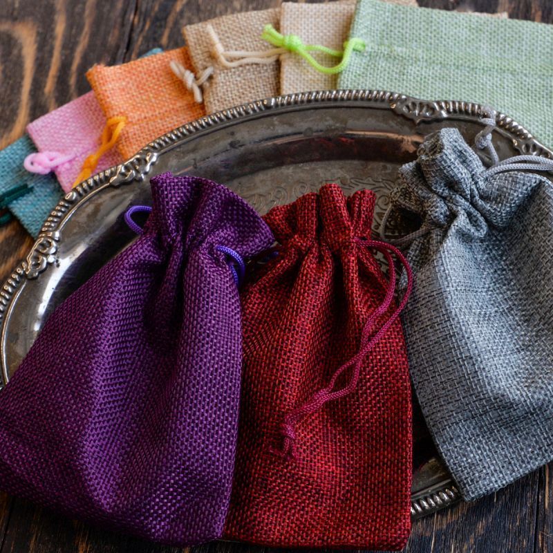 мешочек холщовый, цветовой микс, 140х100 мм