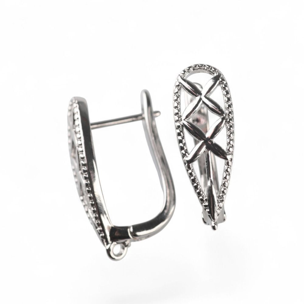 швензы "флай", покрытие платина, 21.5x12x7 мм 