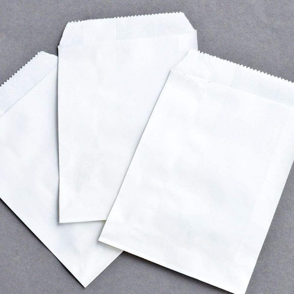 пакет крафт, бумага, цвет белый, 15x10 см