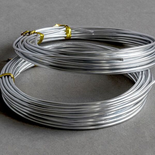 проволока алюминиевая, цвет серебряный, 2 мм, 5 м