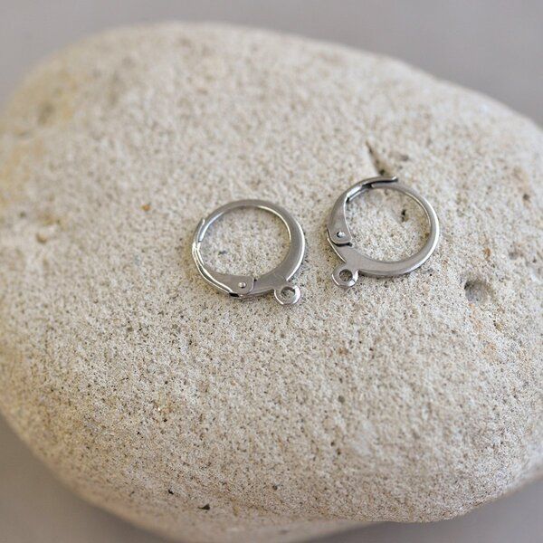 швензы "рондель", сталь гипоаллергенная, 14.5x12x2 мм