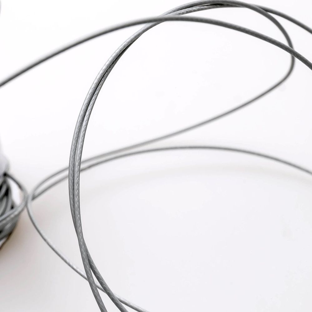 шнур вощеный, цвет серый, 1 мм