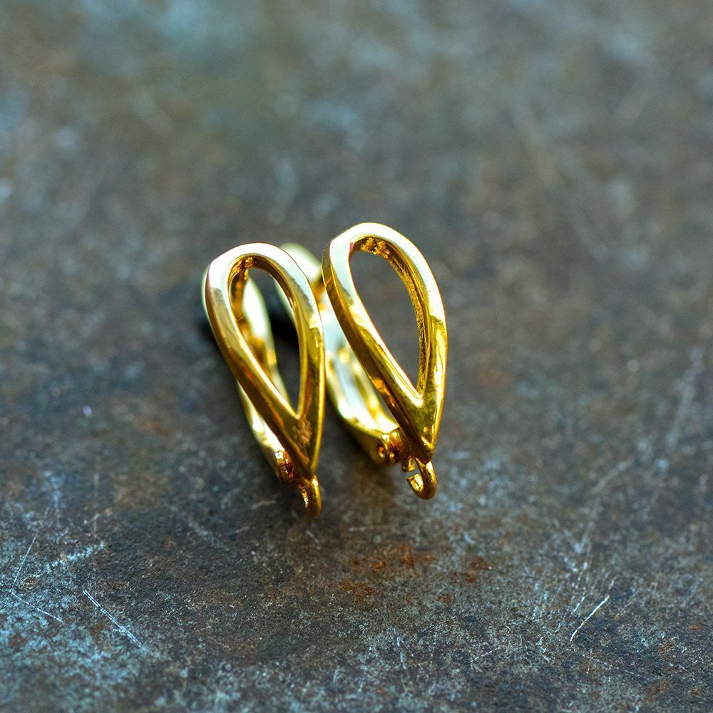 швензы "петля", покрытие позолота, 19x13.5x6 мм 