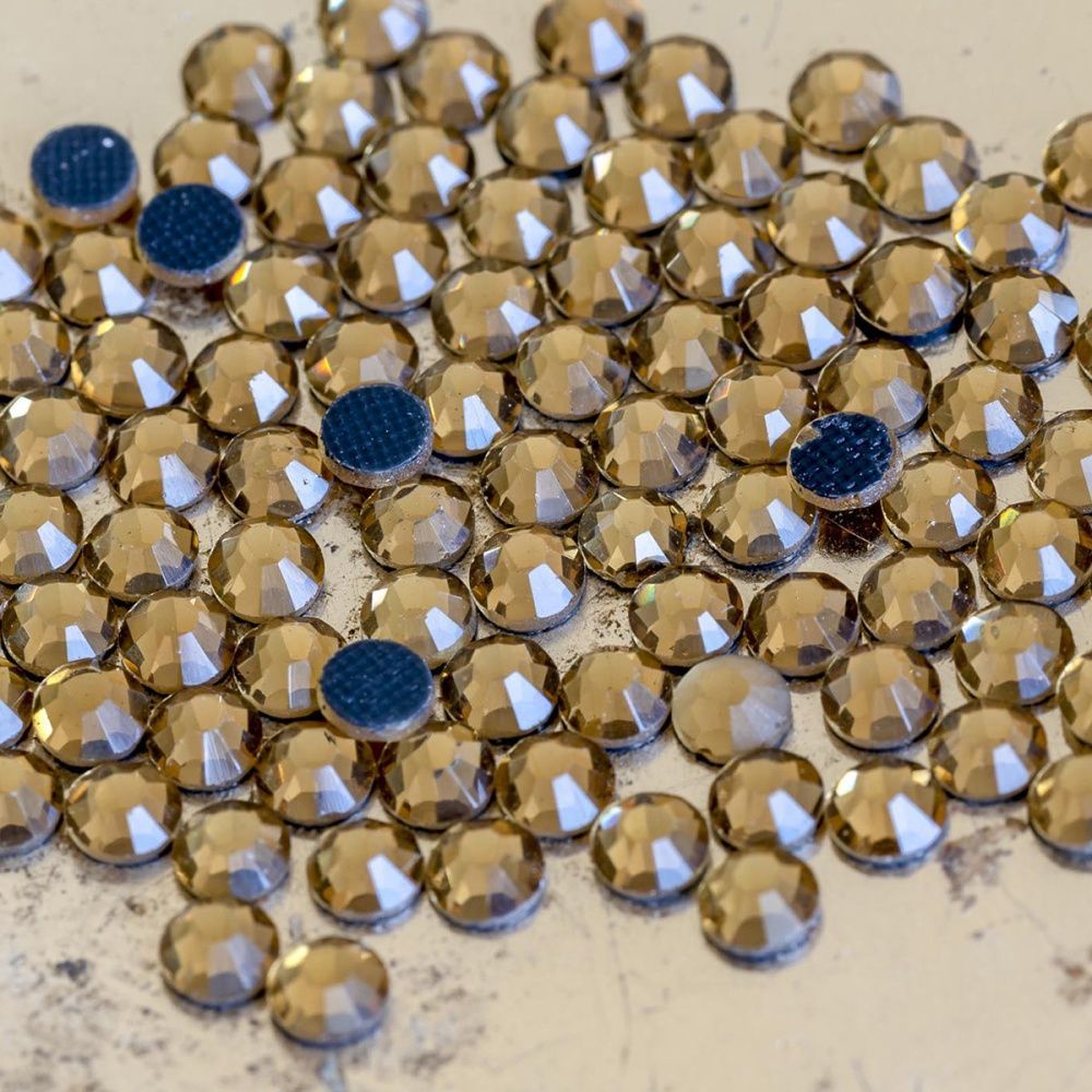 стразы термоклеевые горячей фиксации dmc, топаз светлый, ss16