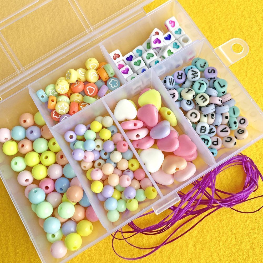 набор бусин в органайзере "агата"