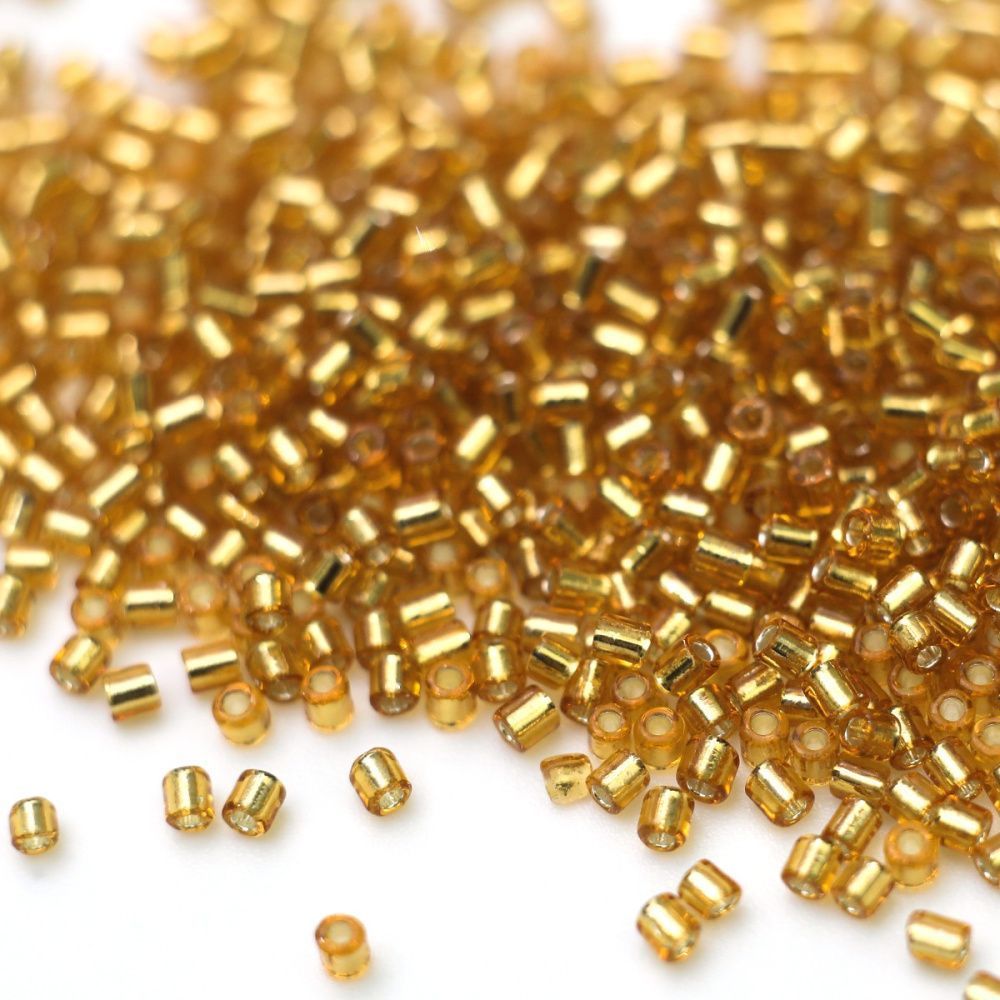 бисер "радуга", рубка, цвет золотистый/серебрение (уп 7 г)