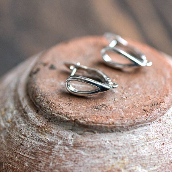 швензы "петля", покрытие платиной, 19x13.5x6 мм 