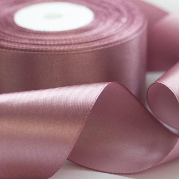 лента, атлас, цвет увядшей розы, ширина 50 мм ленты
