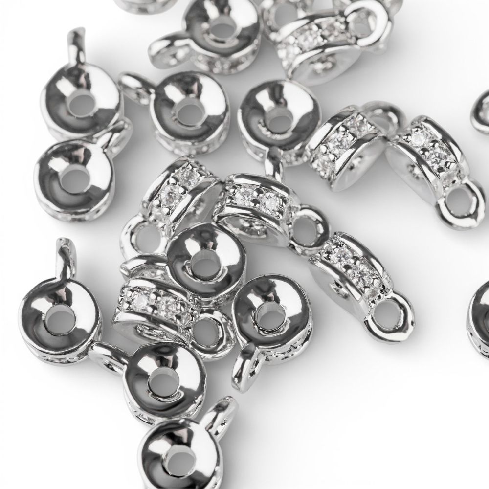 бейл "тори", покрытие платина/цирконий, 6x4x3 мм