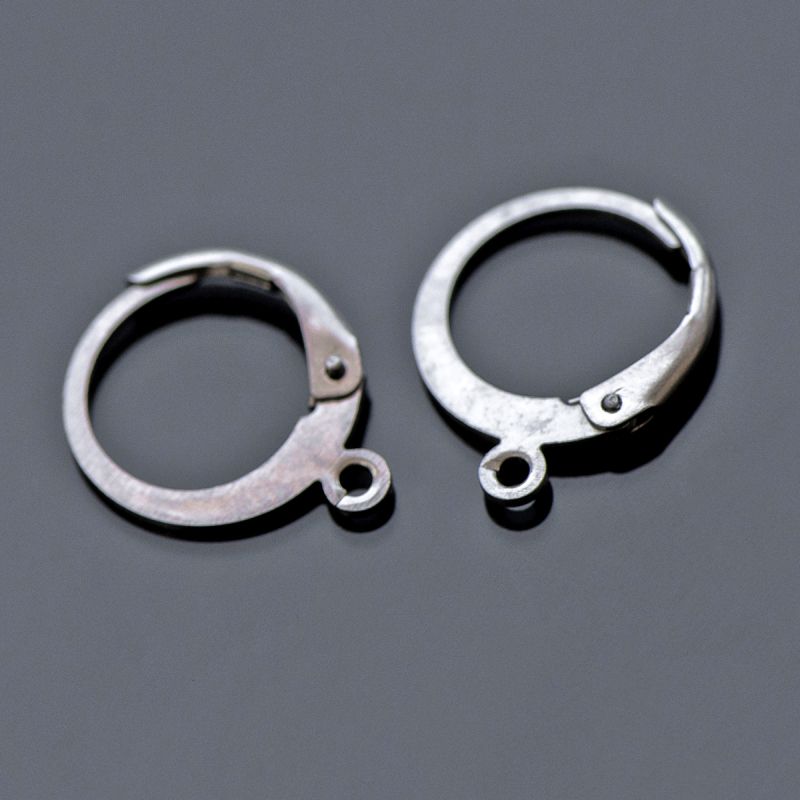 швензы "рондель", сталь гипоаллергенная, 14.5x12x2 мм