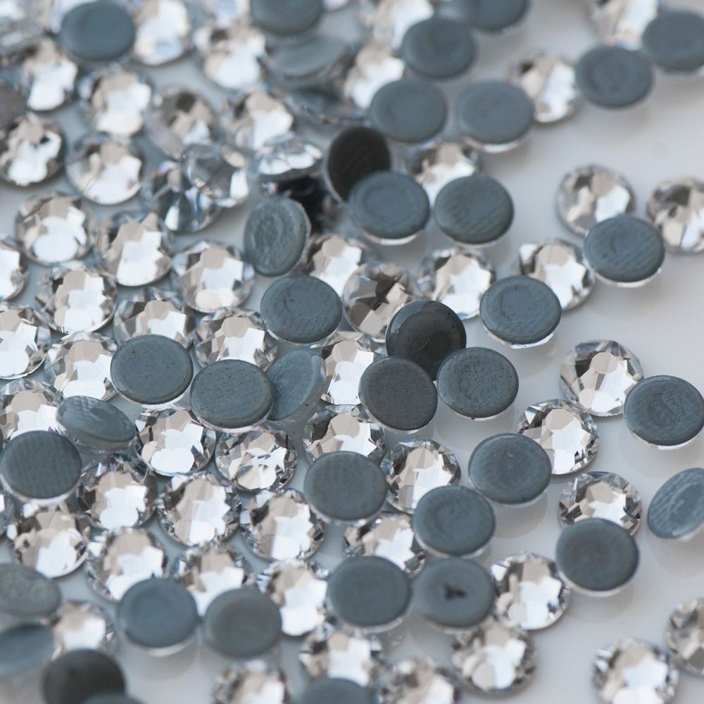 стразы термоклеевые горячей фиксации люкс, cristal, ss20