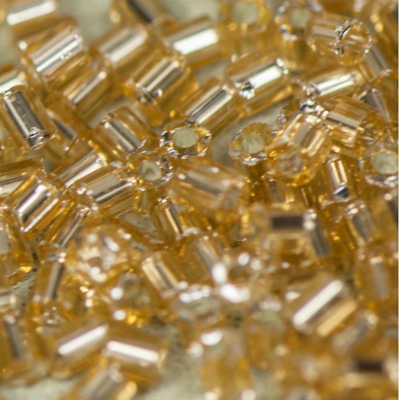 бисер "радуга", цвет золотой, 11/0 2cut (уп 7 г)