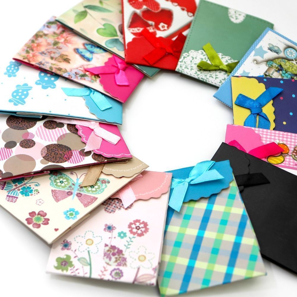 пакет подарочный "мисси", картон, цветовой микс, 105х75 мм