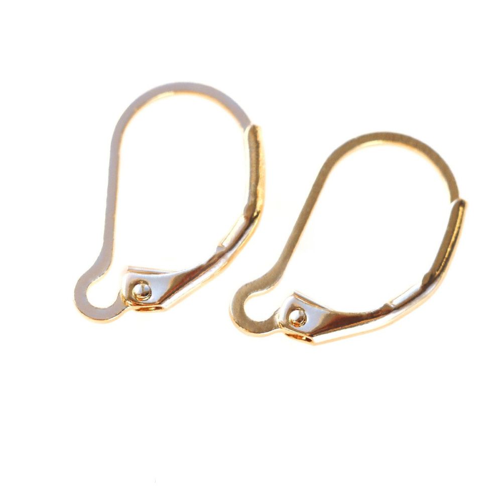 швензы "тенир", цвет розовое золото, 17x10x0.6 мм 