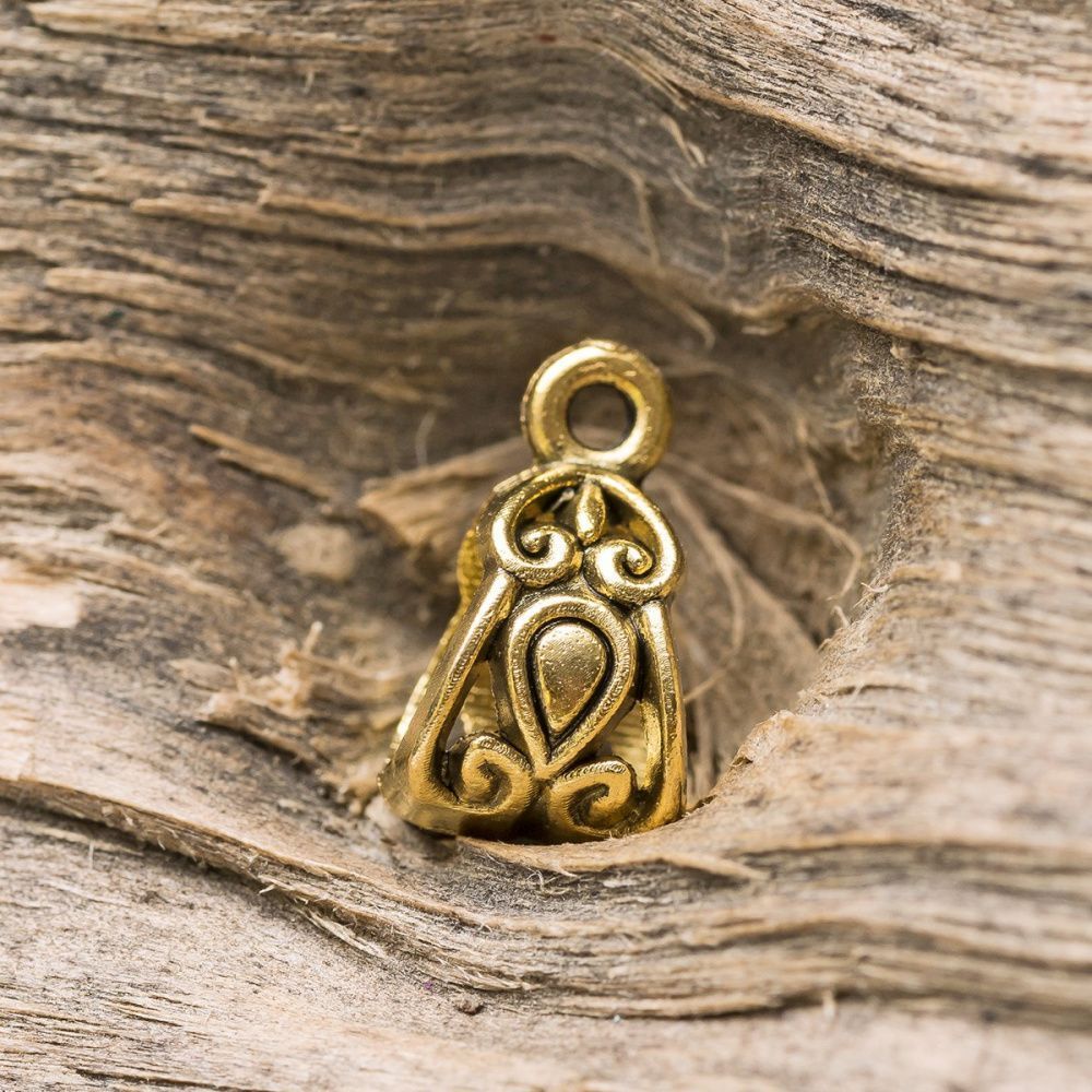 бейл "бута", цвет античное золото, 13.5х8х8.5 мм