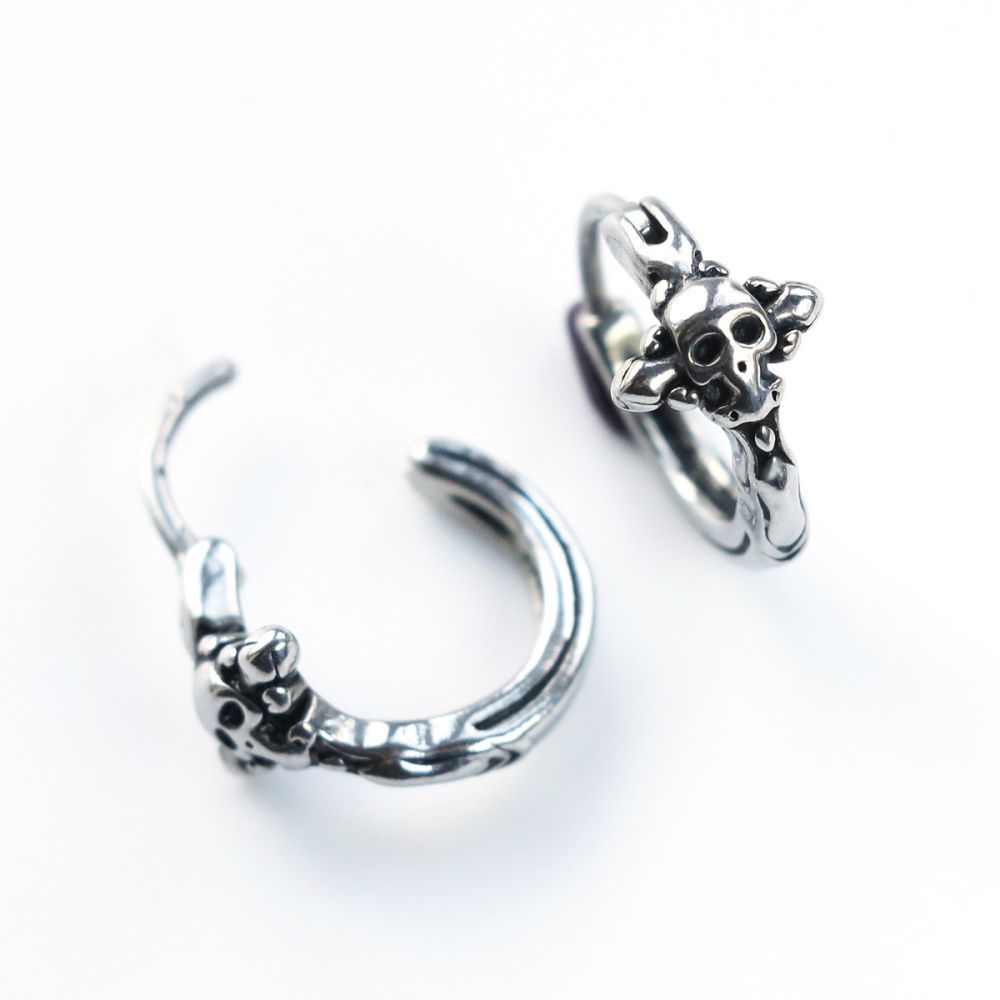 швензы "череп", сталь гипоаллергенная, 15x14x8 мм
